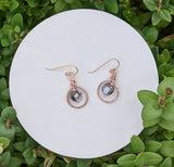 Delicate Abalone Hoop Earrings